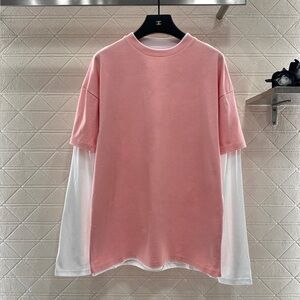 Jil Sander Pink and White Long Sleeve Tee
